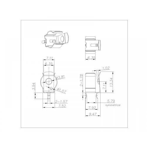 BS-R-XX-X-82 AAA-batterikontakter 82