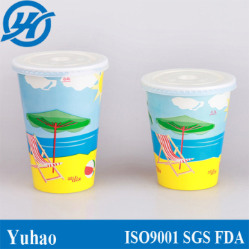 Disposable Customize Logo Printed Milk Tea Paper Cup