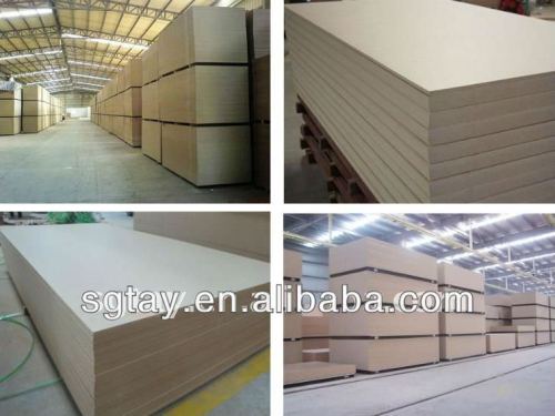 4x8 waterproof E1/E2 low price plain /raw mdf from professioal manufacturer