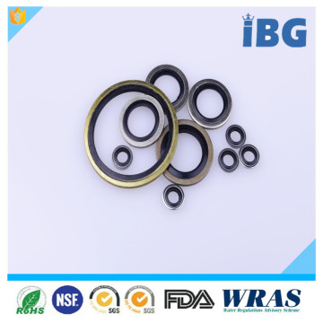 IBG TS 16949 Factory stable performance NBR and Metal (galvanized dipped) bonded gaskets factory