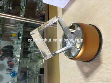 Different laser crystal cube with LED light base