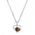 Tigers Eye Love Heart Stankstone Cool Gemstone Ожерелья для женщин