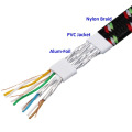 Nylon braided shielded shield cable CAT7 LAN Ethernet Cable RJ45 Patch Network Cable