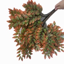Artificial Silk Pagoda Tree Branches with 3 Forks - Faux Glue Coated for Greenery Wall Decor