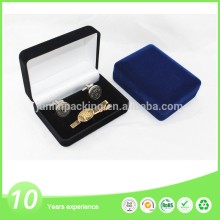 New design custom metal cufflink tie clip gift box