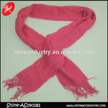 2015 latest High quality popular pure colour ladies scarf