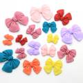 100 pièces coloré Bowknot résine décoration artisanat noeud papillon ruban Flatback Cabochon Scrapbook bricolage embellissements accessoires