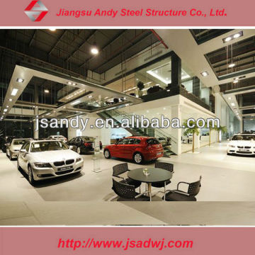 car showroom steel structural engineering