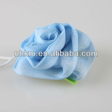 Rose Bath Sponge Flower Body Bath Shower Sponge Scrub Blue