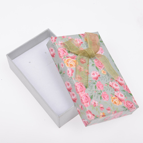 Custom Printed Cardboard Wedding Gift Box with Ribbon