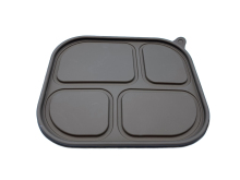 Fully degradable coffee grounds lunch box lid