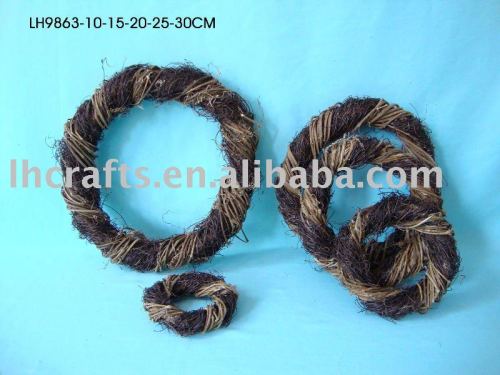 cheap rattan decorative wreath