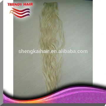 Silky Straight Black Clip-In Skin Weft from Factory