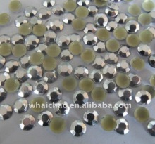 Hot Fix Korean Octagon aluminum octagon rhinestud Hot Fix Korean Octagon