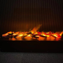 Electronic Fireplace Core with Simulation Logs - Polyresin Plastic Fireplace Accessories
