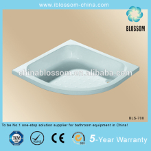 sector acrylic deep shower tray