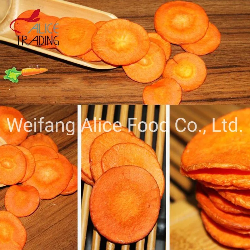 China Healthy Food Supplier Export Standard Fried Vegetable Chips Vf Carrot