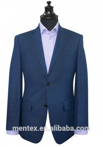 wool blue business suit