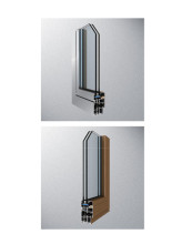 wood & aluminum window aluminum glass window sash window