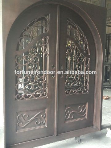 Arched top exterior doors, Casement door iron door designs, China Manufacturer