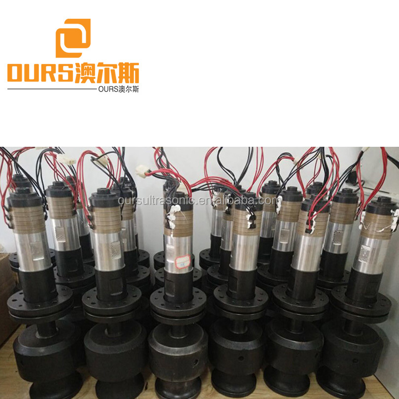 40KHZ PZT8 High Frequency Ultrasonic Welding Oscillator With Booster For Ultrasonic Sewing Machine