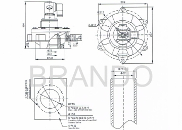 In line Solenoid Pulse Valve DMF-Y-62