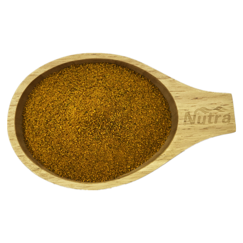 Corte de saquinho de chá de raiz de cúrcuma orgânica