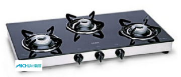 Toughened Black Glass Gas Stove Alloy Burners