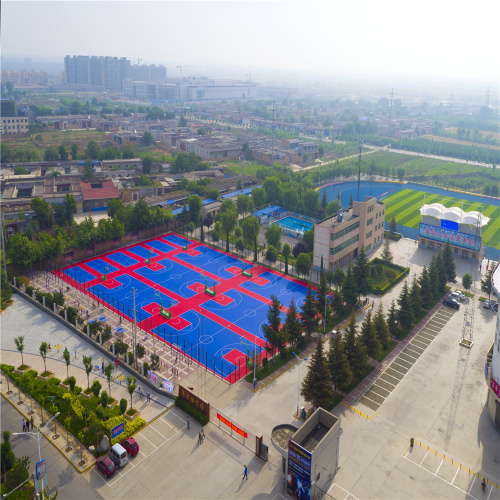 Concours de basket-ball en plein air carreaux