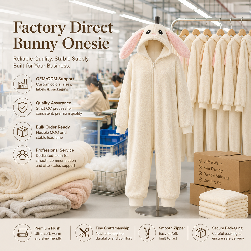 Цельная униформа с капюшоном и плюшевым кроликом Plush Bunny Hooded One Piece Uniform