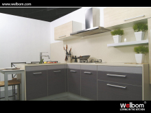 Modern British Style High Gloss Kitchen Cabinetry