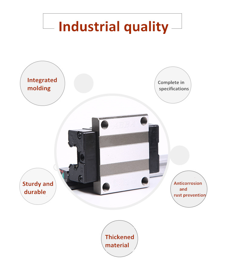 Abba Cnc Machine Linear Guide Blocks - In Stock: Brh20bl, Brh25bl ...