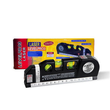 Multifunctional Laser Level with Standard and Metric Ruler