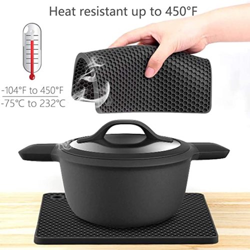 Thảm trivet silicon tùy chỉnh thảm silicon trivet