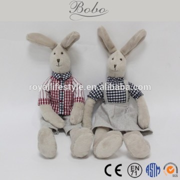 2015 cuddly plush animal rabbits couple toys