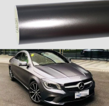 satin metallic titanium grey car wrap vinyl