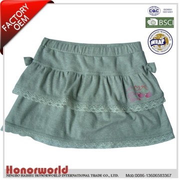 cotton terry ruffle skirt for girls / short mini skirt for girls / girls knit dresses