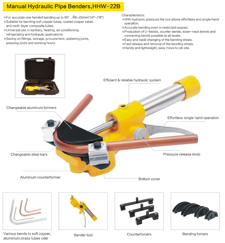 Manual Hydraulic Pipe Benders