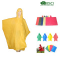 ropa de lluvia promocional de pvc rainponcho pvc para adultos