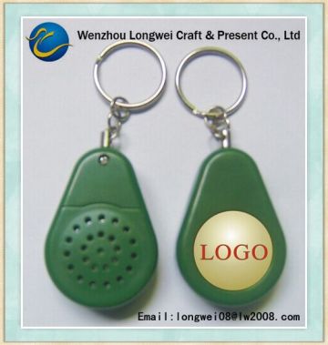recordable sound plastic silicon keychain
