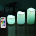 Batterij Votief Pillar Vlamloze LED Candle Home Decor