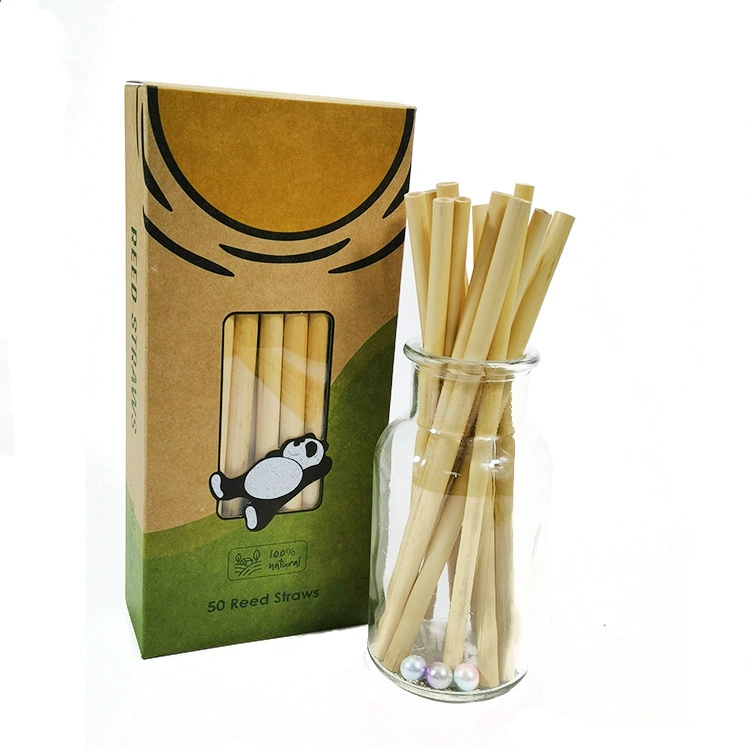 100% Plant Eco Biodegradable Reed Straws for Drinking