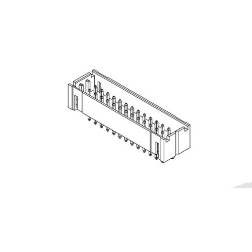 Sê-ri 2,00mm Sân 180 ° Sê-ri Kết nối hàng kép AW2010VA-2XNP