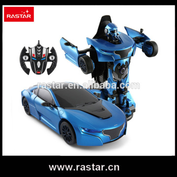 Rastar kid toy transform robot electric rc car with lights