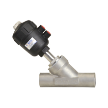 Hot Sale 2/2 Way Plastic Head Welding Angle Seat Vavles