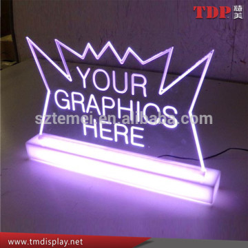 acrylic led light display advertising display