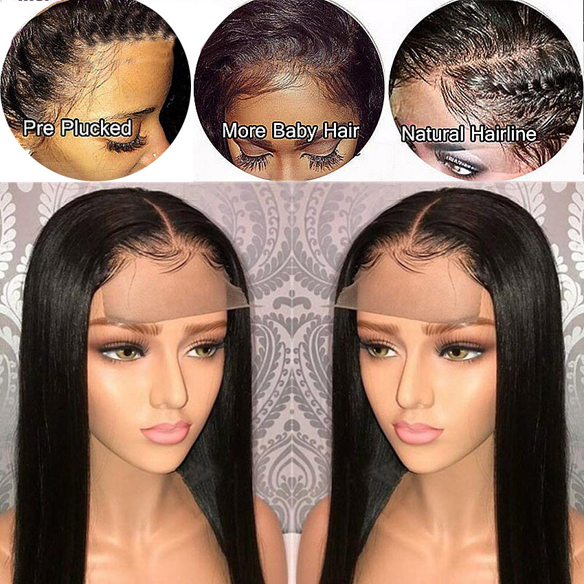 150% 180% Density Human Hair Wigs For Black Women,Wholesale Silk Base Raw Brazilian Virgin HD Full Lace Wig With Baby Hair