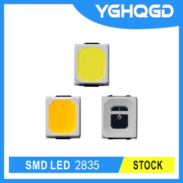 Tamanhos de LED SMD 2835 amarelo