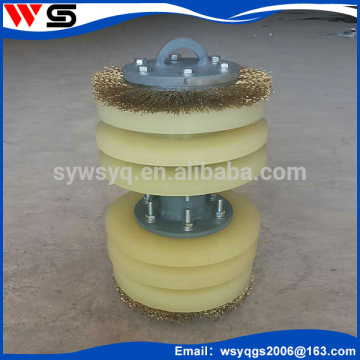 pipe pig cleaning the oil / natural, straight type PU cleaning pig