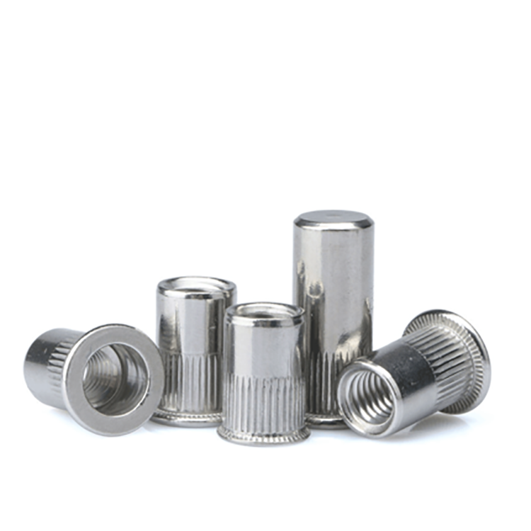 Knurled সঙ্গে স্টেইনলেস স্টীল Rivnut Rivet বাদাম